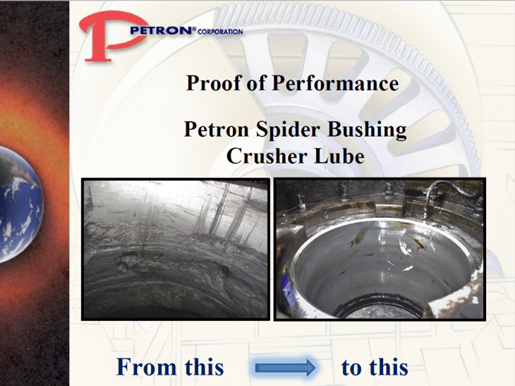Red Chris / Petron Spider Bushing Crusher Lube proof-of-performance cover